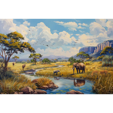 Animals Savanna canvas